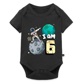 Je suis astronaute de 6 pièces enfant Moon Walker 6. - Body à manches courtes Premium Bébé - noir - Devant