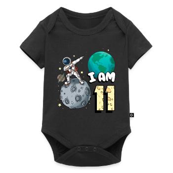 Je suis astronaute de 11 chambres enfant Moon Walker 11. - Body à manches courtes Premium Bébé - noir - Devant