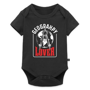 Amoureux de la géographie Étudiant en géographie Étudiant en géographie - Body à manches courtes Premium Bébé - noir - Devant