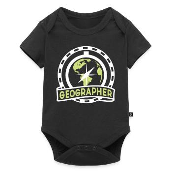 Géographie Géographie Étudiant Géographie Profession - Body à manches courtes Premium Bébé - noir - Devant