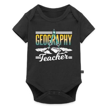 Professeur de géographie Profession Géographe Géographie - Body à manches courtes Premium Bébé - noir - Devant