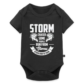 Storm Hunter Tornados Storm Chaser Cadeau - Body à manches courtes Premium Bébé - noir - Devant
