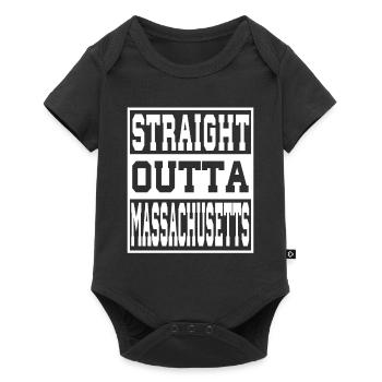 Massachusetts Saying Funny Massachusetts Gift - Baby Premium short-sleeve bodysuit - black - Front
