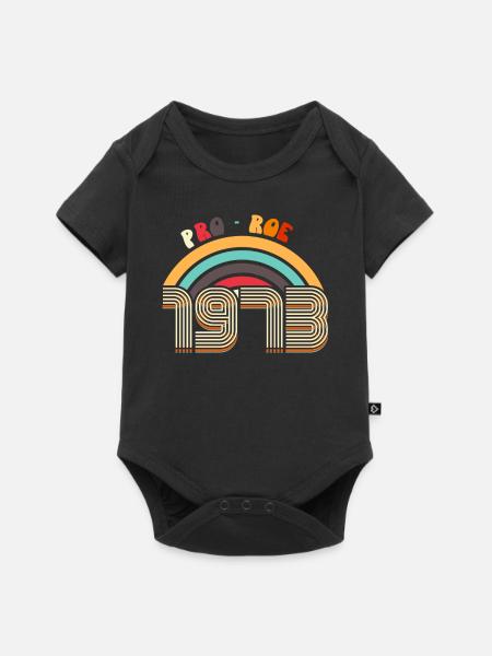 Retro Pro Roe 1973 - Baby Premium Kurzarmbody - Schwarz