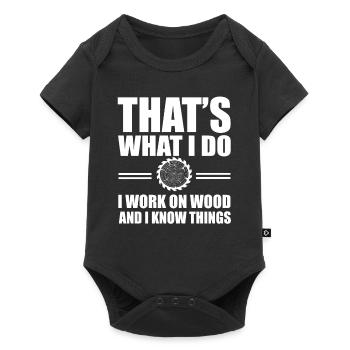 Carpenter's saying - Baby Premium short-sleeve bodysuit - black - Front