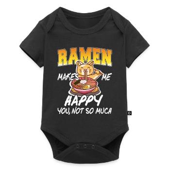 Ramen me rend heureux toi, pas tellement de thé drôle - Body à manches courtes Premium Bébé - noir - Devant