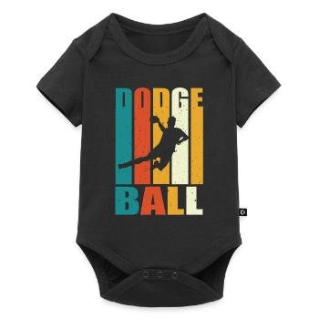 Dodgeball - Body à manches courtes Premium Bébé - noir - Devant
