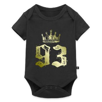 93 Couronne numérique - Body à manches courtes Premium Bébé - noir - Devant