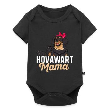 Hovawart Mama Hofhund Wächter Geschenk - Baby Premium Kurzarmbody - Schwarz - Vorne