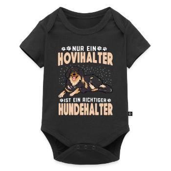 Nur Hovihalter sind richtige Hundehalter Hofhund - Baby Premium Kurzarmbody - Schwarz - Vorne