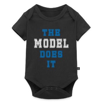 Le modèle le fait Modèle Cadeau - Body à manches courtes Premium Bébé - noir - Devant