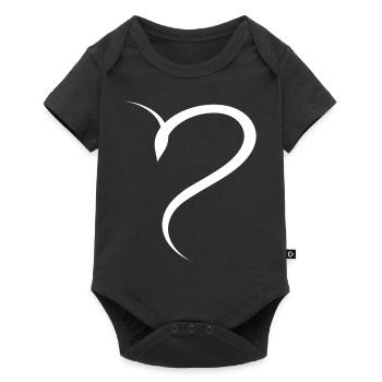 Half Wise Heart Simple - Baby Premium short-sleeve bodysuit - black - Front