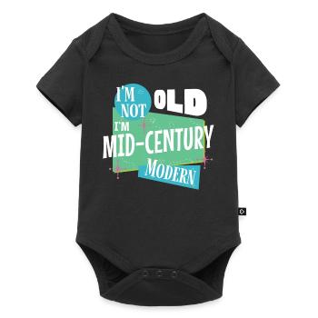 Je ne suis pas vieux, je suis moderne - Body à manches courtes Premium Bébé - noir - Devant