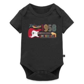 Vintage 1958 Limited Edition 64th birthday | - Baby Premium short-sleeve bodysuit - black - Front