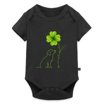 You are my lucky charm Labrador shamrock - Baby Premium short-sleeve bodysuit - black - Front
