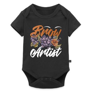 Brow Artist - Baby Premium Kurzarmbody - Schwarz - Vorne