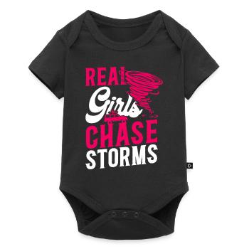 Storm Chaser Hurricane Meteorology - Baby Premium Kurzarmbody - Schwarz - Vorne