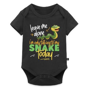 Snake Serpent Leave Me Alone I'm - Baby Premium short-sleeve bodysuit - black - Front