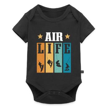 Air Life Wakeboard Wakeboarding - Body à manches courtes Premium Bébé - noir - Devant