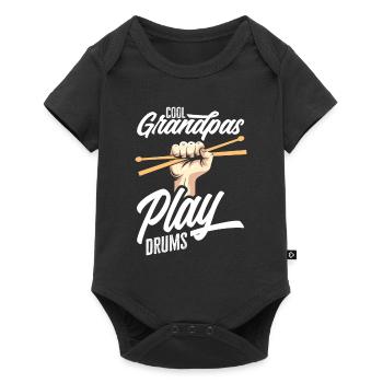 Cadeau de batteur de batterie - Body à manches courtes Premium Bébé - noir - Devant