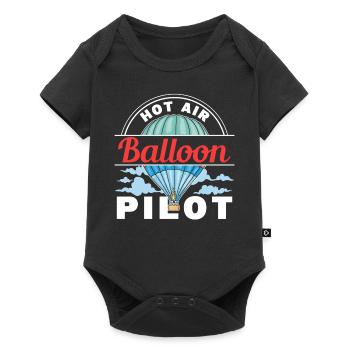 Hot Air Balloon Pilot Balloonist Balloon Flight - Baby Premium short-sleeve bodysuit - black - Front