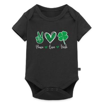 Peach Dear Irish St. Patrick's Day Ireland Irish - Baby Premium short-sleeve bodysuit - black - Front