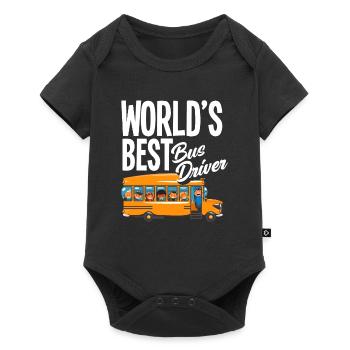 Funny School Bus Driver School Bus Bus Driver - Baby Premium short-sleeve bodysuit - black - Front