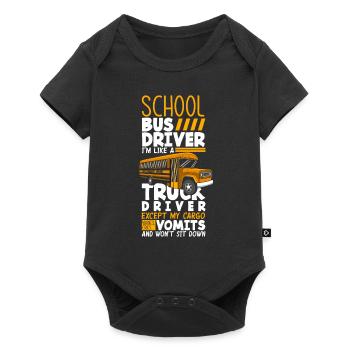 Funny school bus driver school bus bus driver - Baby Premium short-sleeve bodysuit - black - Front