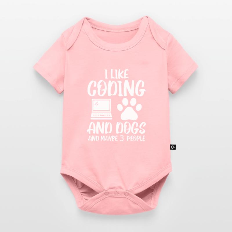 Coding and Dog Programmer Coder Developer Baby Premium short-sleeve bodysuit