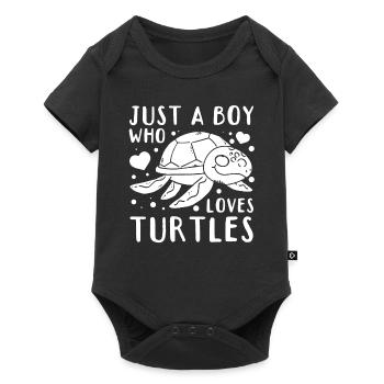 Amoureux des tortues de mer Tortue de mer I - Body à manches courtes Premium Bébé - noir - Devant