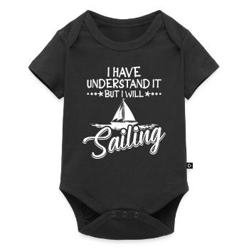 Je l’ai eu mais je vais naviguer à la voile - Body à manches courtes Premium Bébé - noir - Devant