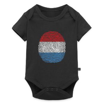 luxembourg flag proud - Baby Premium short-sleeve bodysuit - black - Front