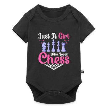 Just A Girl Who Loves Chess Chess Player Chess Bo - Baby Premium short-sleeve bodysuit - black - Front