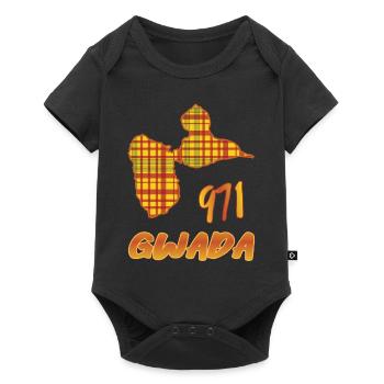 Idee cadeau guadeloupe gwada 971 style madras - Body à manches courtes Premium Bébé - noir - Devant