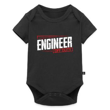 Engineer Gift Engineer Off Duty Engineering Humor - Baby Premium short-sleeve bodysuit - black - Front