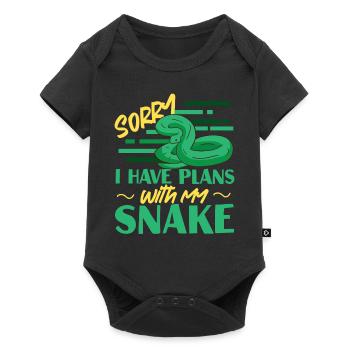 Snake Serpent Sorry I Have Plans - Baby Premium short-sleeve bodysuit - black - Front