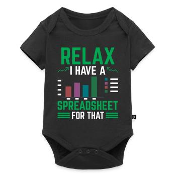 J’ai une feuille de calcul pour le tableau comptable - Body à manches courtes Premium Bébé - noir - Devant
