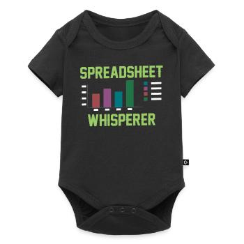 Spreadsheet Whisperer Work Table Accountant - Baby Premium short-sleeve bodysuit - black - Front