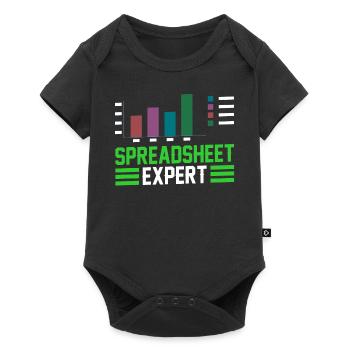Spreadsheet Expert Table Work Accountant - Baby Premium short-sleeve bodysuit - black - Front