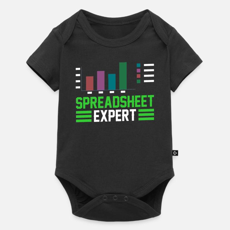 Spreadsheet Experte Tabelle Arbeit Buchhalter - Baby Premium Kurzarmbody - Schwarz