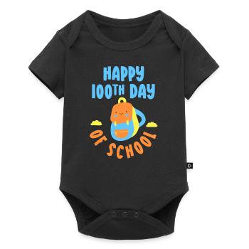 Happy 100 School Day Team 100 Days Sweet - Baby Premium short-sleeve bodysuit - black - Front