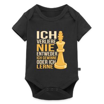 Ich verliere nie. Entweder ich gewinne oder ich le - Baby Premium Kurzarmbody - Schwarz - Vorne