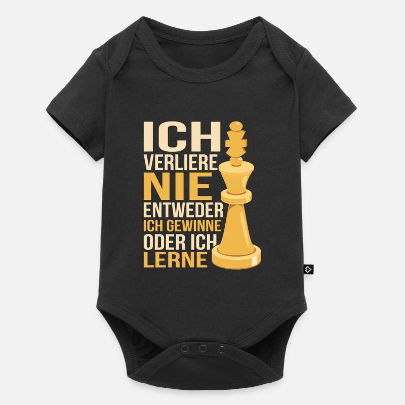 Ich verliere nie. Entweder ich gewinne oder ich le - Baby Premium Kurzarmbody - Schwarz