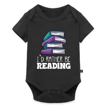 Lesen - Baby Premium Kurzarmbody - Schwarz - Vorne