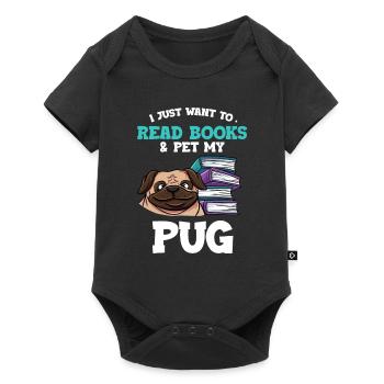 Lesen - Baby Premium Kurzarmbody - Schwarz - Vorne