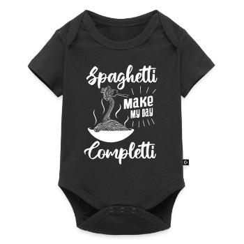 Spaghetti Make Me Completti Pasta Italian Food - Baby Premium short-sleeve bodysuit - black - Front