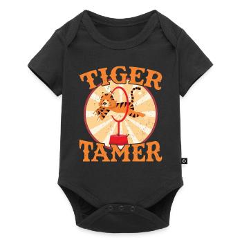Tigerdompteur - Zirkus-party-manegemeister - Body à manches courtes Premium Bébé - noir - Devant