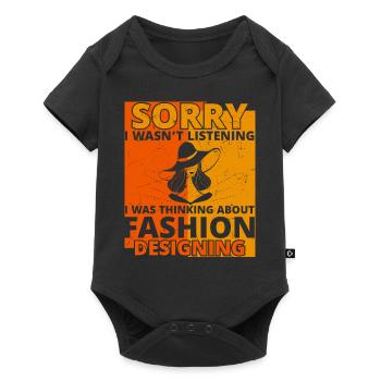 I Wasnt Listening Designing - Baby Premium short-sleeve bodysuit - black - Front