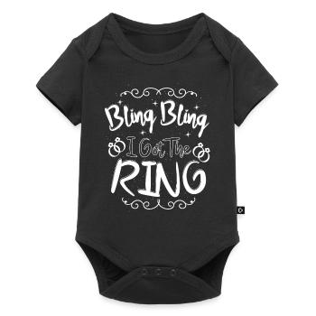Bling I Got The Ring Engagement - Baby Premium short-sleeve bodysuit - black - Front