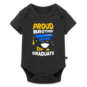 Stolzer Bruder Eines Absolventen Absolvent - Baby Premium Kurzarmbody - Schwarz - Vorne